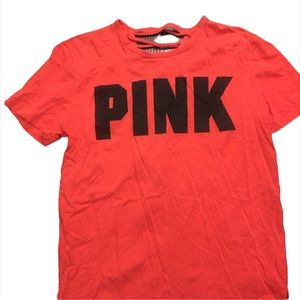 New without tags-Victoria Secret PINK TEE with open criss cross back size Small